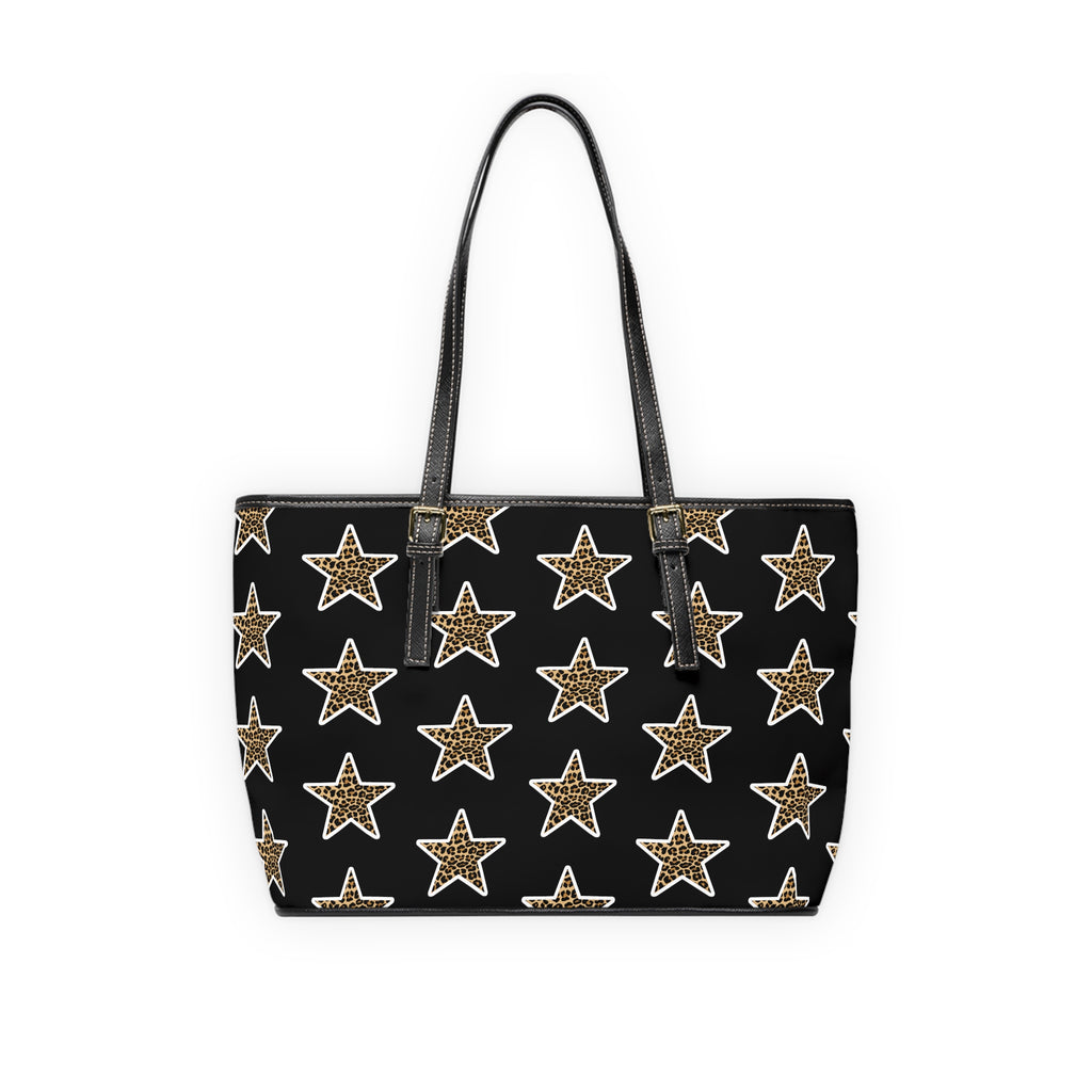 Leopard Star PU Leather Shoulder Bag
