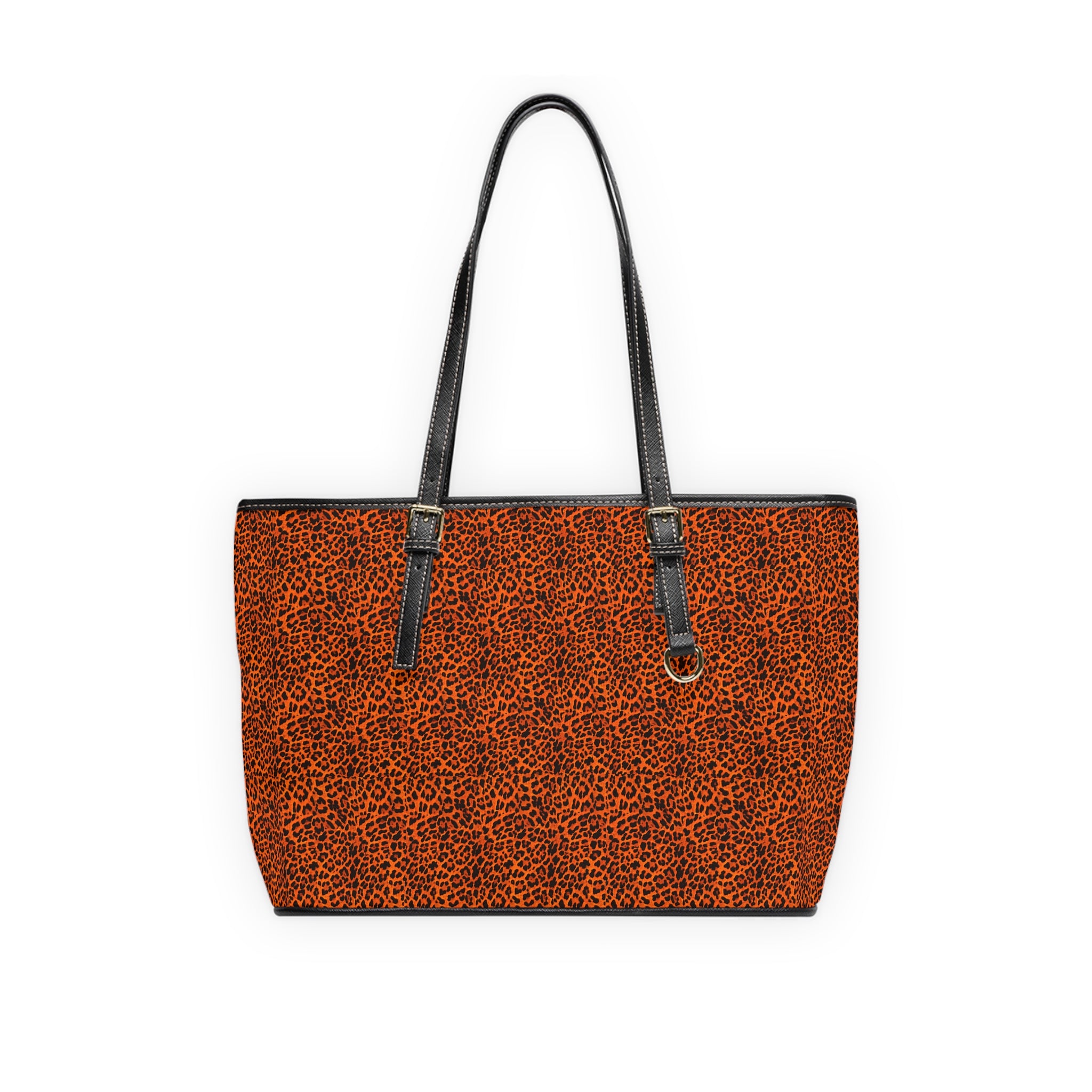 Leopard Print PU Leather Shoulder Bag — Chic Animal Print Tote for Everyday Wear