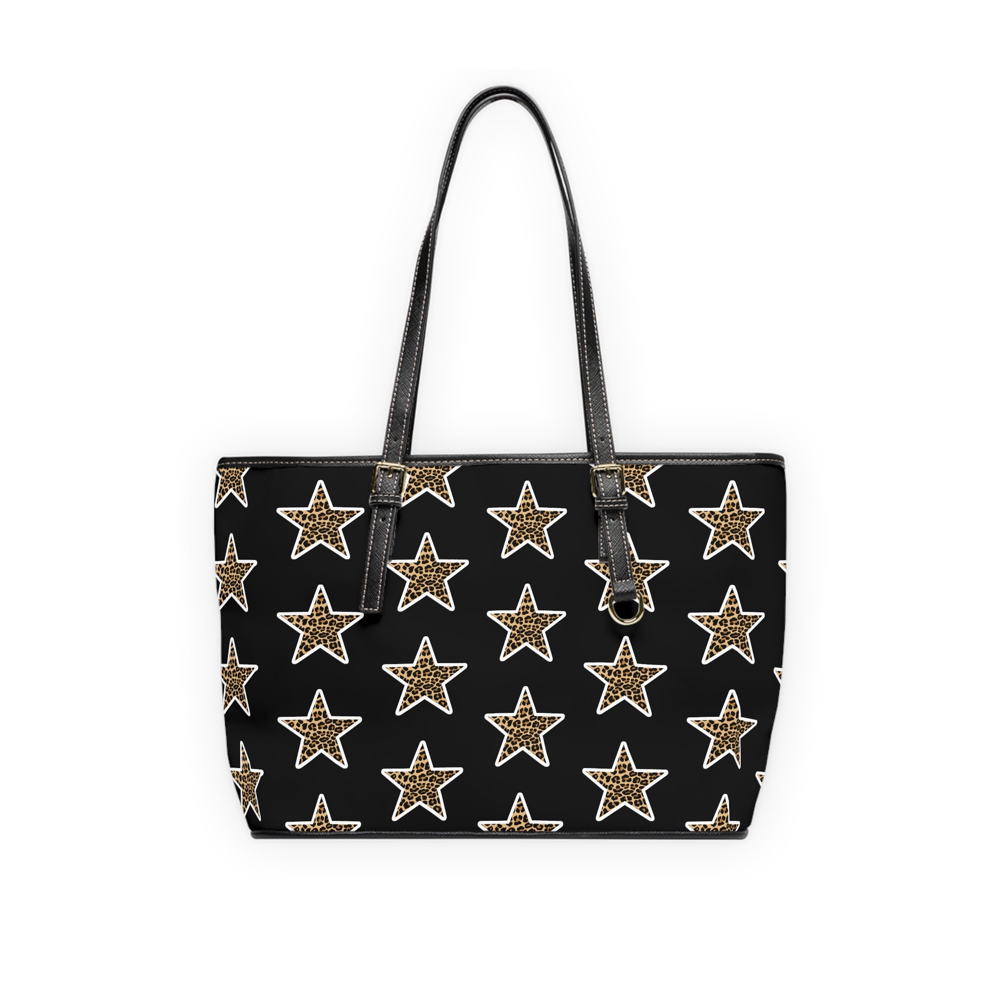 Leopard Star PU Leather Shoulder Bag