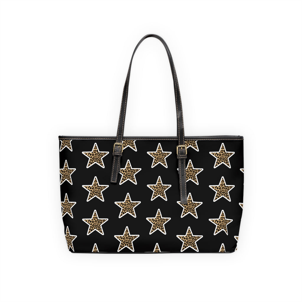 Leopard Star PU Leather Shoulder Bag