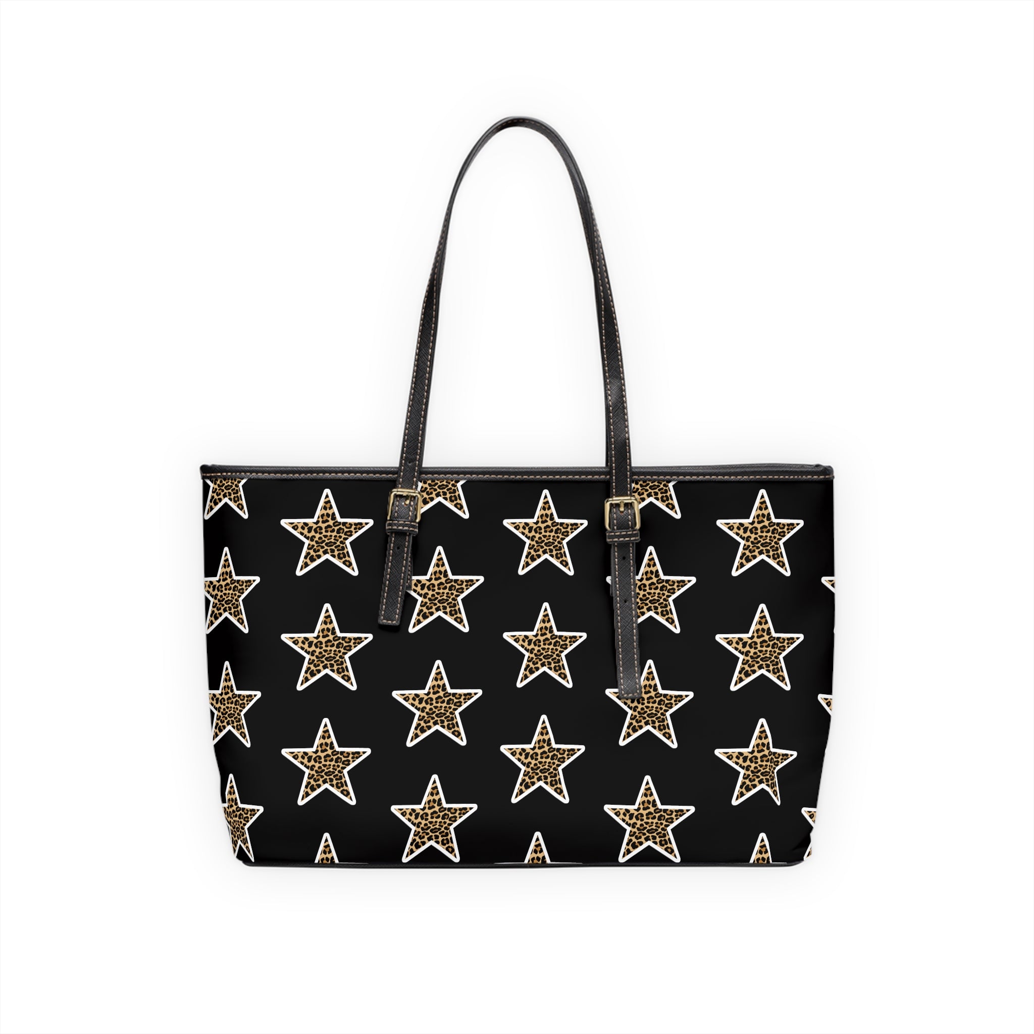 Leopard Star PU Leather Shoulder Bag