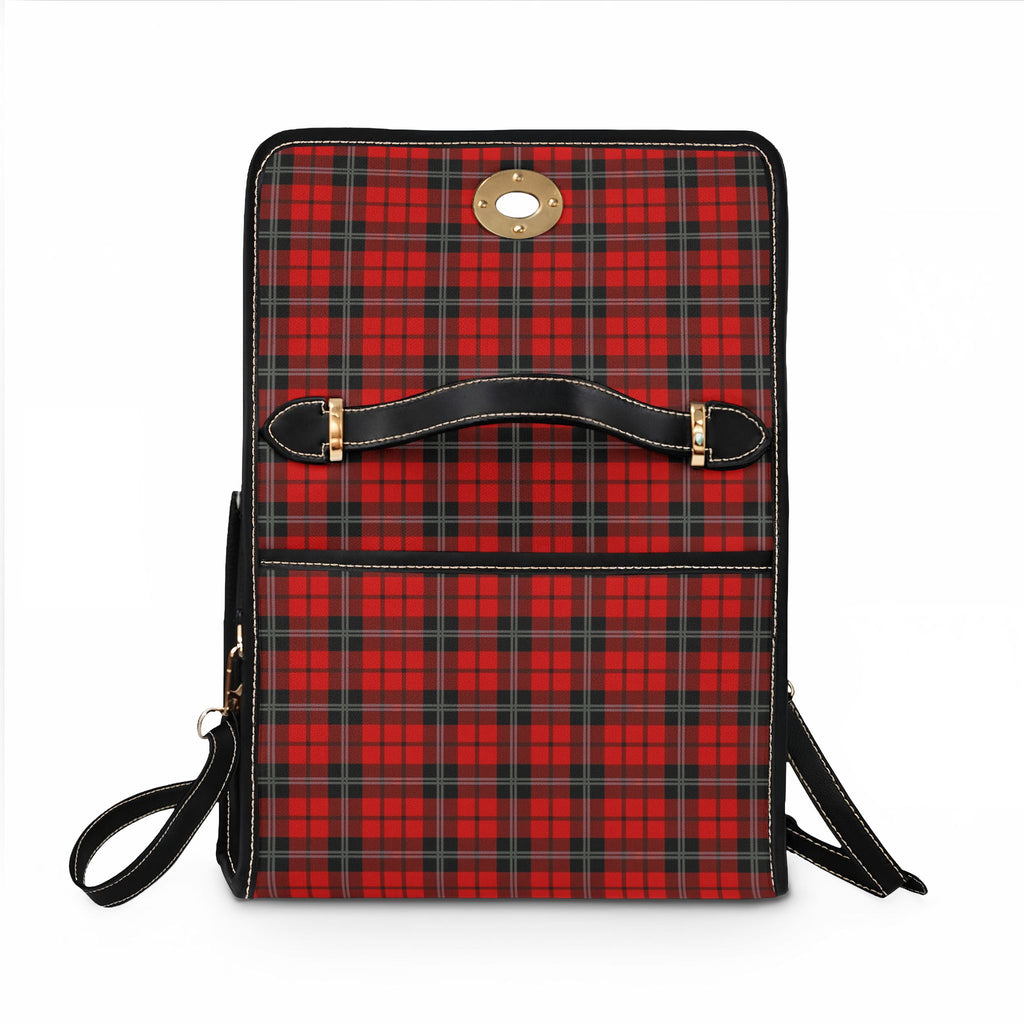 Red Tartan Plaid Waterproof Canvas Bag | Vintage Plaid Handbag