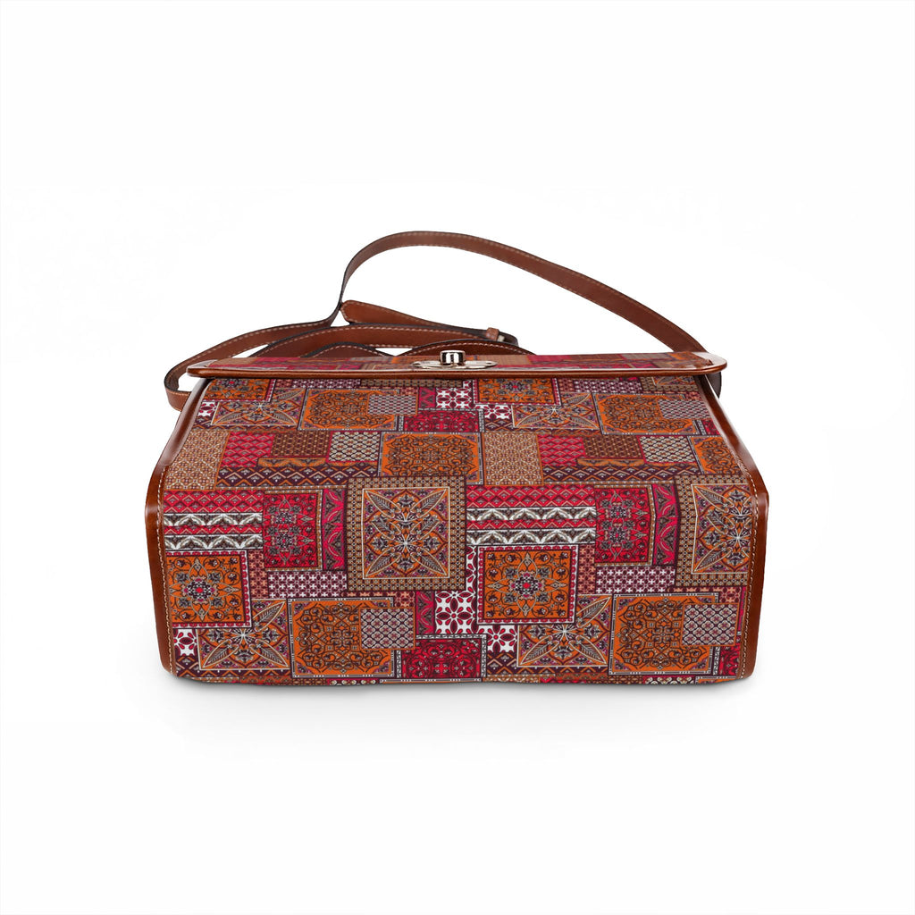 Patchwork Kilim Pattern Canvas Bag | Waterproof Tote