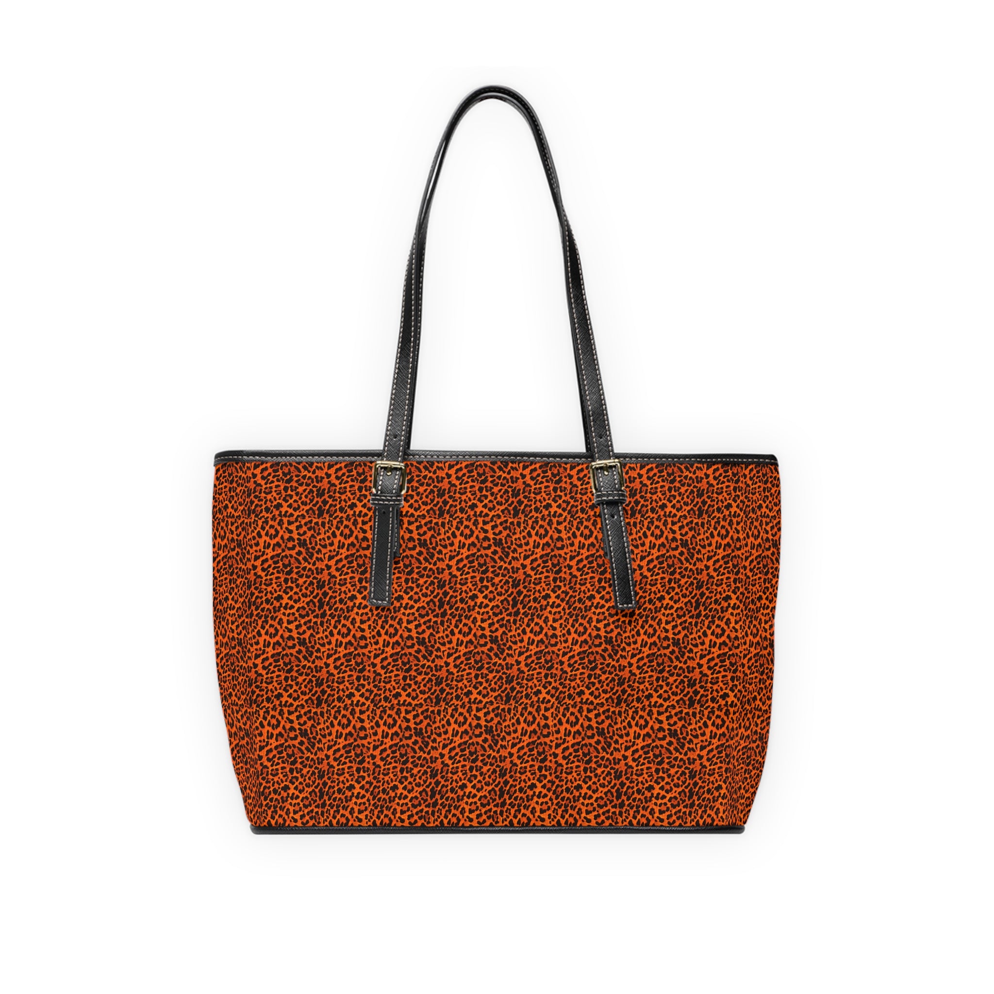 Leopard Print PU Leather Shoulder Bag — Chic Animal Print Tote for Everyday Wear