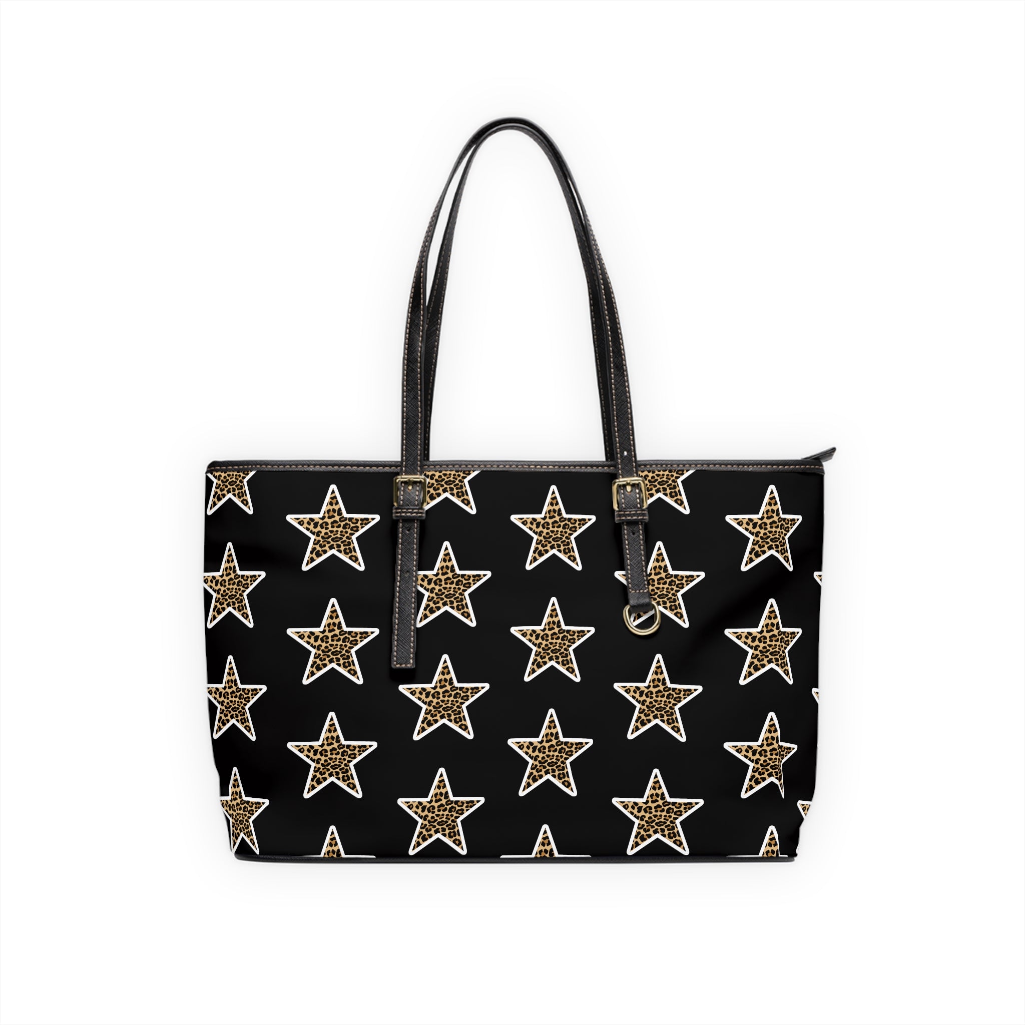 Leopard Star PU Leather Shoulder Bag