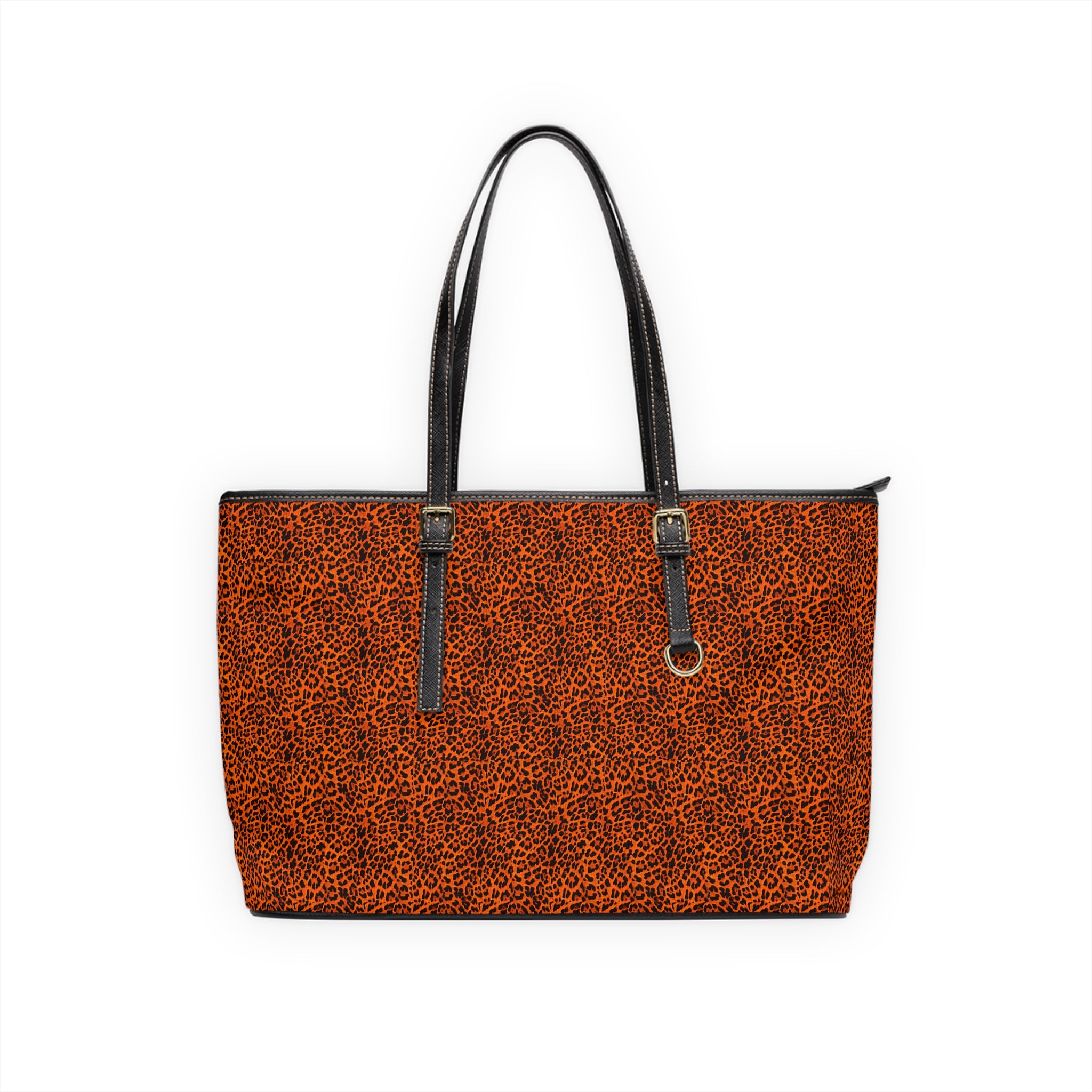 Leopard Print PU Leather Shoulder Bag — Chic Animal Print Tote for Everyday Wear