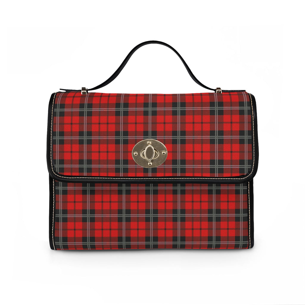 Red Tartan Plaid Waterproof Canvas Bag | Vintage Plaid Handbag