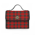 Red Tartan Plaid Waterproof Canvas Bag | Vintage Plaid Handbag