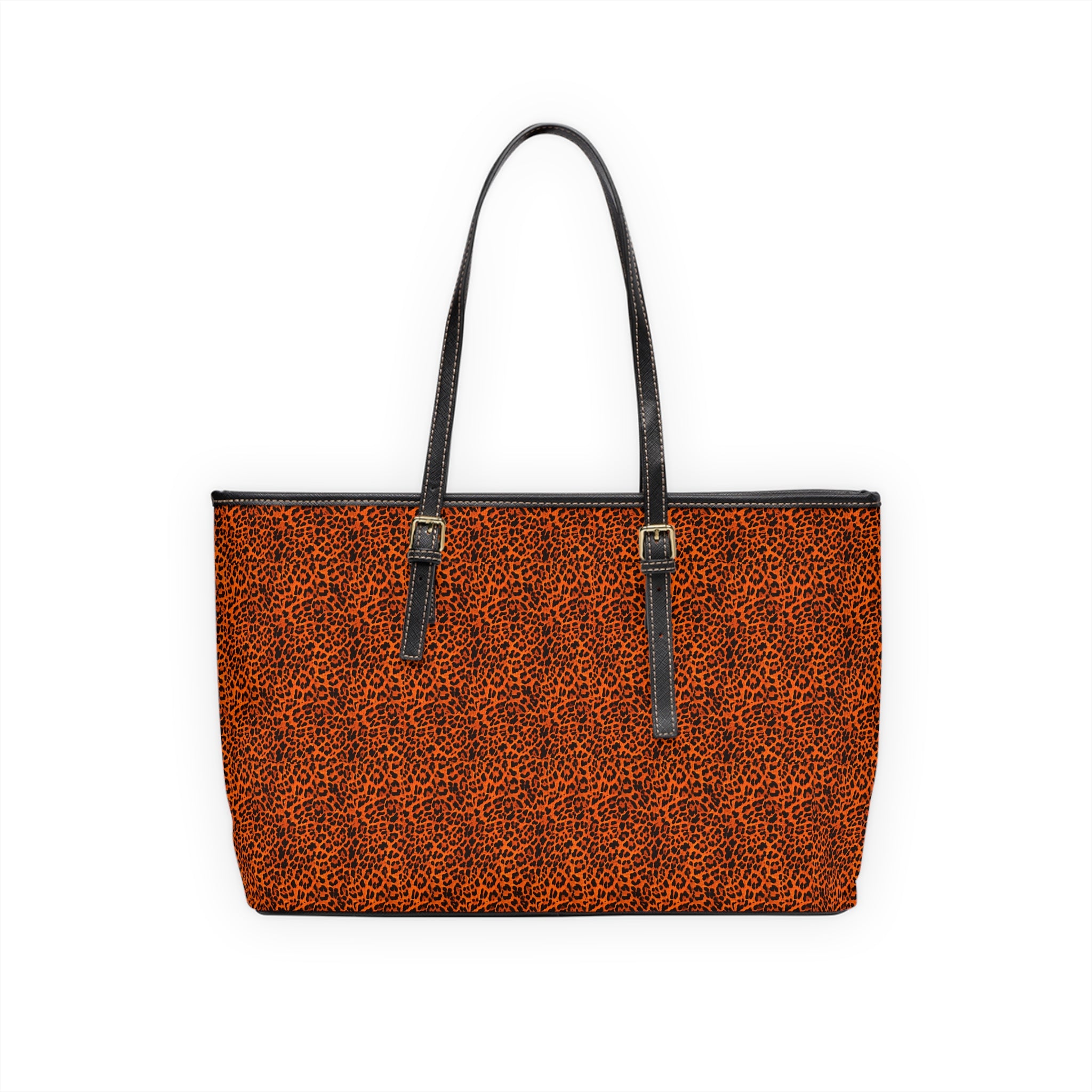 Leopard Print PU Leather Shoulder Bag — Chic Animal Print Tote for Everyday Wear