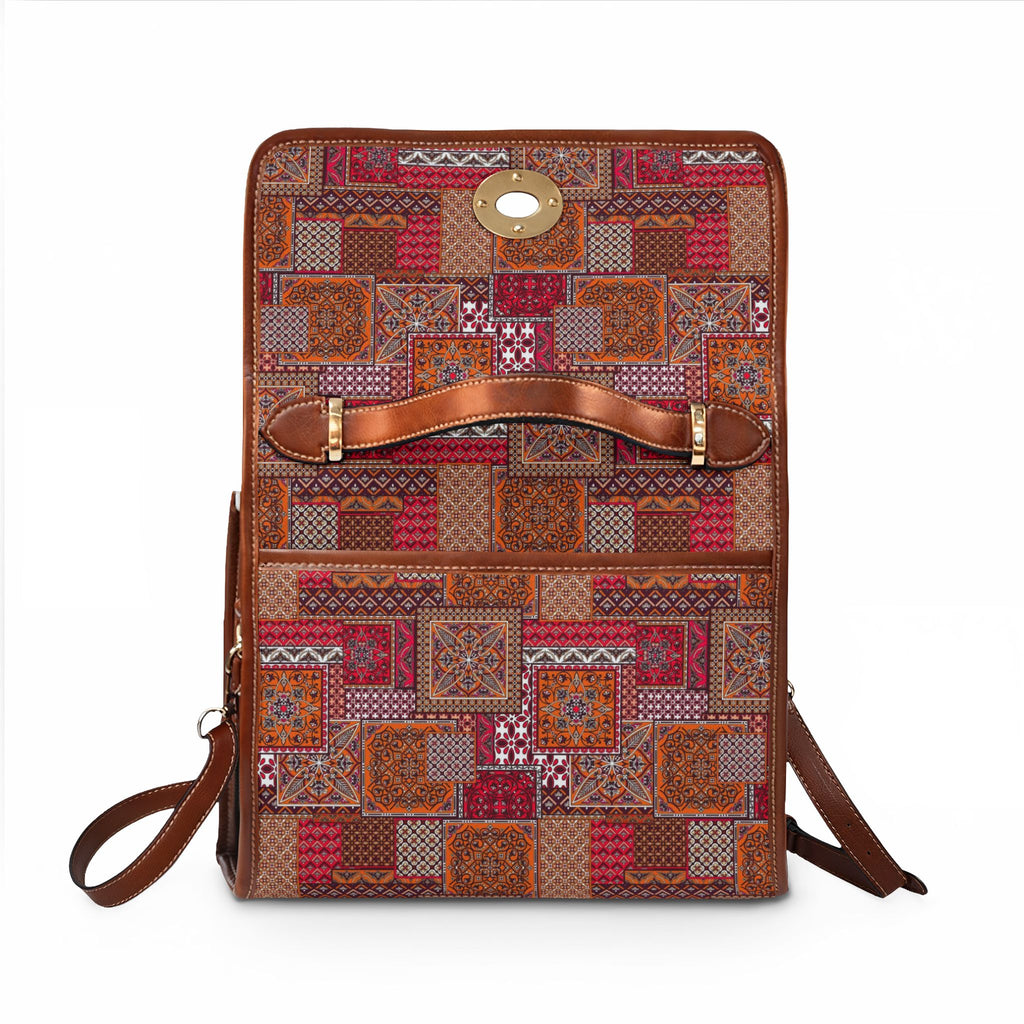 Patchwork Kilim Pattern Canvas Bag | Waterproof Tote